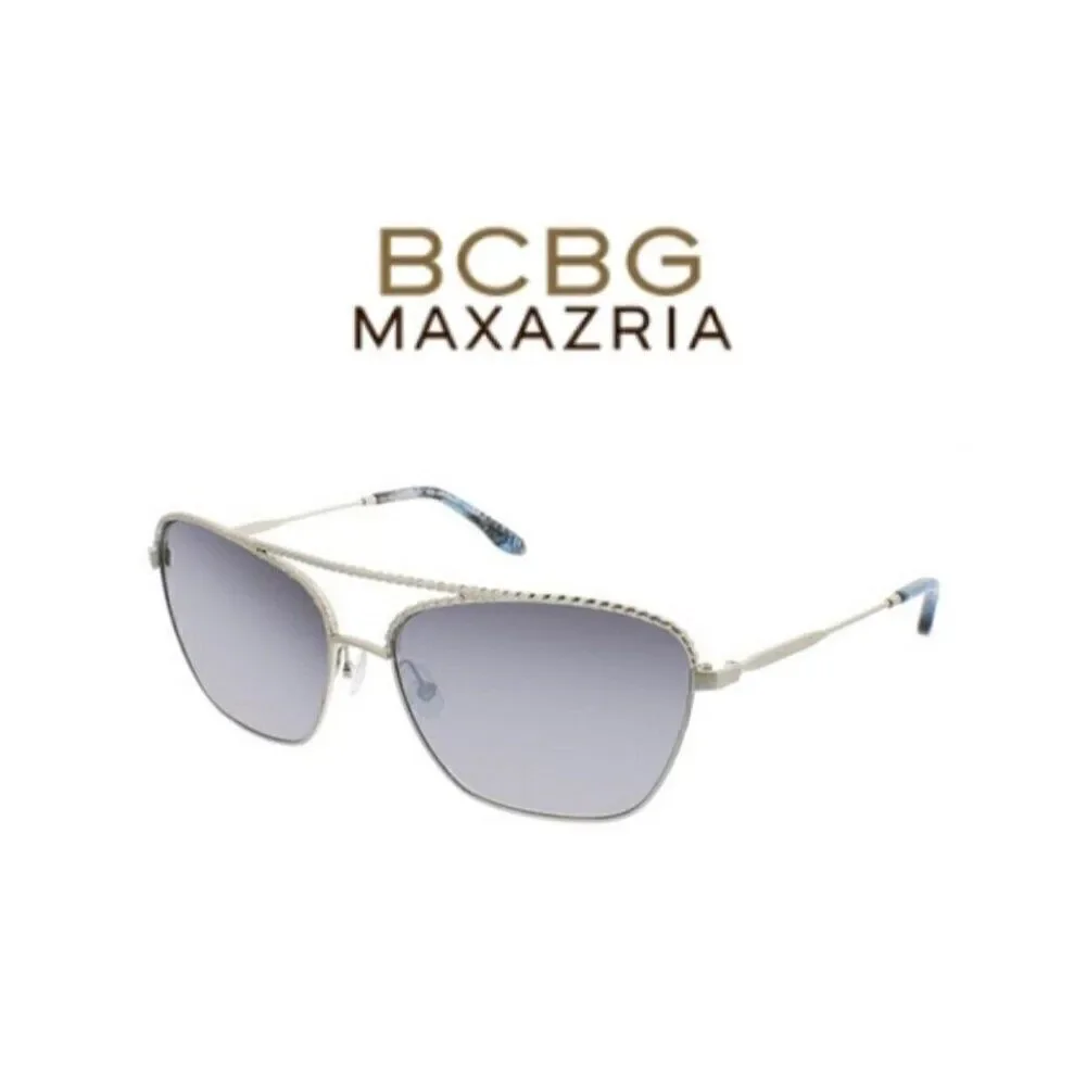 Bcbg Maxazria New Attract Silver Aviator Sunglasses
